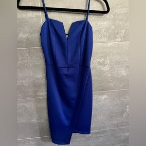 Blue bodycon dress